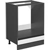Vicco Mobile per forno da incasso R-Line, Bianco, 60 cm Forma a J, senza piano di lavoro, per la libera combinazione all'interno di sistemi cucina modulari