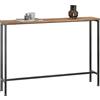 SoBuy Tavolo Consolle Ingresso Allungabile Tavolo Salvaspazio in Legno - Design Semplice e Elegante, Facile da Montare, L120 x P20 x A80 cm, per Soggiorno, Corridoio, Ufficio - FSB19-XL-N