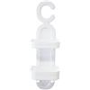 Generic Mensola da Appendere per Doccia, Bagno con Gancio,scaffale 2 Piani in plastica Bianca,Portaoggetti Sapone, Shampoo,bagnoschiuma, Colore Bianco 18,5x10x46cm