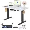 FLEXISPOT Scrivania Regolabile in Altezza a 2 Motori 120x60 cm con Piano Unico, Pannello con Memoria, Portata 100 kg