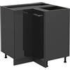 Vicco Mobile ad angolo cucina R-Line, Antracite lucido, 75.6 cm