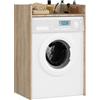 AKORD Armadietto per lavatrice 64 CM, 64 x 50 x 98 cm, er Lavatrice e Asciugatrice, Mobile da bagno, Rovere Artisan
