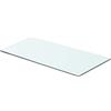SKTQYQO Mensola in Vetro Trasparente 60x25 cm per Parete - Ripiano in Vetro Temperato da 8 mm con Capacità di Carico 15 kg - Ideale per Esposizione in Casa e Negozio - Mensola