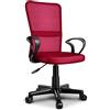 TRESKO® Sedia da Ufficio Sedia da scrivania Girevole con braccioli, Regolabile in Altezza, Sedile Imbottito, Sedia ergonomica, pistone Approvato SGS