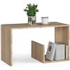 AKORD | Tavolino da Salotto in Legno - PAUL | Tavolo da Caffè | Coffee Table | Tavolini Basso Moderno | Consolle Ingresso | Arredamento Casa | 80 x 45 x 40 cm | Rovere Sonoma