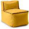 Lumaland - Pouf lounge modulare, per interni ed esterni, facile da estendere, 54 x 81 x 70 cm, colore giallo senape