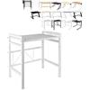 XUANYU 2 livelli di supporto per forno a microonde, scaffale a microonde solido con organizzatore di spezie supporto a microonde rack organizzatore da cucina a 2 livelli (bianco C)