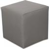 Best For Home | Pouf a Cubo | Poggiapiedi Imbottito in Ecopelle | Pouf Moderno da Divano | Sgabello Salvaspazio per Soggiorno, Cameretta o Ingresso | Struttura Robusta Fino a 300 kg | Pouf Grigio