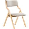 SoBuy Sedia Pieghevole da Pranzo con Seduta e Schienale Imbottiti, Design Elegante e Salvaspazio, Comoda e Resistente, Facile da Riporre, Perfetta per Cucina, Ufficio e Esterno, Grigio FST40-HG
