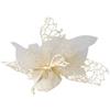Themagicfour Confezione 30 pezzi Bomboniera sacchettino polycotton rete + velo organza + nastro autotirante, portaconfetti sacchetti a rete colore BEIGE Themagicfour®