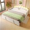 Trdlpyn Divano Letto con letto estraibile 90/180 x200 cm, Striscia LED che Cambia Colore, Letto singolo letto Matrimoniale, Velluto, Beige