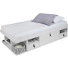 Memomad Letto Bali funzionale, bello e con un'ampia capacità di contenimento (Bianco, 90x190 Letto)