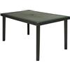 GRANDSOLEIL GRAND SOLEIL Boheme Greenpol tavolo rettangolare, verde polimerico, antracite, 150 x 90 x 74.5 cm