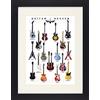 1art1 Chitarre Poster Guitar Heaven, Rock Hall of Fame Quadro in Cornice con Pregiato Passepartout | Immagini A Parete | in Una Cornice 40x30 cm