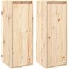 vidaXL Pensili 2 pz 30x30x80 cm in Legno Massello di Pino