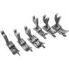 Lasitech 6 Pezzi Set SP-18 Piedino for Cerniera con Guida Sinistra Destra 1/16 1/8 1/4 for Accessori for Macchine da Cucire