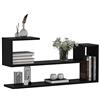 HOMIDEA WAVE Mensola da muro - Mensola Parete - Mensola Libreria - Scaffale pensile per studio/soggiorno in Design moderno (Nero)