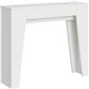 Liberoshopping Consolle allungabile fino a 181 cm in nobilitato - NARROW (Bianco Frassino)