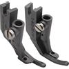 CKPSMS Piedino zigrinato per cerniera sinistra e destra, compatibile con Durkopp Adler Brand 67, 167, 267, 69, 269 (S67ZL+S67ZR)