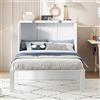 MSMOK Letto per armadio, letto da parete con rete a doghe, letto pieghevole da parete, letto verticale con rete a doghe, letto per ragazzi (bianco, 90 x 200 cm)