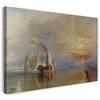 Printed Paintings Stampa su Tela (100x70cm): William Turner - Il Combattimento Temeraire