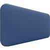 DHOME Testata Imbottita Liscia Arrotondata in Similpelle per Parete Acustica Testate Fonoassorbenti Testiera Letto Camera da Letto (Blu, 90cm)