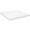 vidaXL Piano Tavolo Bianco 60x60x2,5cm Legno Massello di Pino Quadrato, Piano Tavolo in Legno, Piano Tavolo da Pranzo, Piano tavolino