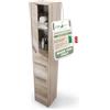CDF Armadio da Bagno Alto largh. 30 cm Colonna Bagno Mobiletto Portaoggetti Stretto Ripiani e Scomparti per Piccoli Spazi, Cosmetici Moderno Mobile Salvaspazio Rovere Sonoma 30x30x170 cm