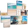 Giallobus - Set 10 Quadri Multi Pannello - Beach Life - Legno MDF - - 2 x 42x29,7cm - 4 x 29,7x21cm - 4 x 21x14,85cm - - Pronti da Appendere - Quadri Moderni per la casa