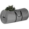 Odot Borsa per Albero di Natale, Adatta per Alberi di Natale Alti 2,7 m, Sacco per Albero di Natale Resistente con Cerniera e Manici, Impermeabile Protegge da Polvere (75x150cm,Grigio)