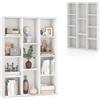 KOMFOTTEU Libreria Aperta con 11 Scomparti, Libreria a Cubi, Arredamento Casa, Scaffale da Ufficio, 74 x 24 x 106 cm (Bianco)