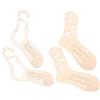 SHINEOFI Modello per Calze in Legno Beige per Maglia Fai da 4 Pezzi | Pezzi in Legno, per Progetti di Lavoro a Maglia e Uncinetto, Aiuta a Mantenere Punti Uniformi