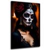 ARTEDinoi Quadro Stampa su Tela La Calavera Catrina in Un Abito di Pizzo Canvas Moderno Dimensione 90x60x2cm