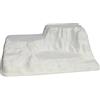 Aurora Store Base Bianca Innevata in Plastica per Villaggi Natalizi per Giostrine Montagna Stand per Scenari Presepe Nordico 37x52x19 cm
