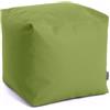 Avalon - Pouf Poggiapiedi CUBO Jazz, Puff Poggiapiedi Divano quadrato, Pouffe Imbottito in Similpelle Resistente e Antistrappo, Comodo e Impermeabile, Made in Italy(50cm-Verde mela)
