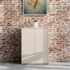 Forte Alice Springs 70 80 - Scarpiera moderna con 2 ante e 4 ripiani, in legno cashmere/beige, 74,5 cm di larghezza x 99,1 cm di altezza x 34,9 cm di profondità