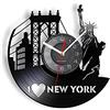 AVJERA Orologio da Parete I Love New York Vintage 30 cm Nero