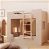 smartwood Letto a Castello 70x160 cm con Sponde, Legno, Cachemire, MIMI B
