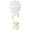 FESTA WOW Porta Confetti Polistirolo Mongolfiera Decorativa con Palloncino Scatola Portaconfetti Bomboniera Ideale per Regalo,Battesimo,Laurea,Nascita,Cresima Matrimonio Made in Italy (Bianco)