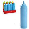 Generic 12 Pezzi, Bottiglie di plastica da 500ml, Bottiglia per Squeeze Colorate, Condimento Dispenser, Graduata eSenza BPA, per Ketchup, Senape, Mayo, Salse piccanti, Olio d'oliva, Flacone Dosatore