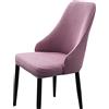 Mswborml Curvo Coprisedia con Braccioli Basso 6/4/2 Pezzi, Universale Coperture Sedie con Schienale Alto, Elasticizzato Fodere per Sedie da Pranzo Scandinave Copripoltrona da Ufficio Lavable,B,1PCS