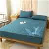 Odot Trapuntati Lenzuola Coprimaterasso con Angoli - Tinta Unita Impermeabile Extra Profondo Morbido Elastica Proteggi Coprimaterasso per Letto Singolo Matrimoniale King (Verde Scuro,90x200+28cm)