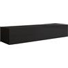 MB Muebles Bonitos, Mobile TV Sospeso a Parete Nora H2, Soggiorno Moderno, Nero, 160x40x30cm