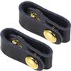 PRETYZOOM Clip di Fissaggio per Manici Borsa in Pelle Nera 2 Pezzi Fibbia Regolabile e Compatibilità Ampia Accessori per Tracolla Corta e Manici