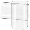 SUPVOX Paralume Vetro Cilindrico Trasparente 2 Pezzi per Proteggere Candele, Design Semplice ed Elegante per Decorazioni e DIY Casa