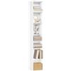 WOLTU Libreria, Scaffale a 7 Livelli, 30x26x178,5 cm, Mobile Alto | con Scomparti Aperti, per Ufficio/Salotto/Camera da Letto, Bianco