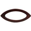 EFRJUWI 2 Manici a Forma di D in Legno massello, Borsa Intrecciata in Rovere, da Spiaggia in Lana all'Uncinetto per Progetti DIY(19.5x9cm Brown)