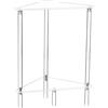 Générique Tavolino in acrilico - Tavolino trasparente per salotto - Comodino decorativo moderno a due livelli a forma triangolare, mensola portaoggetti per angolo cottura, camera da soggiorno