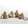 DLM_Bomboniere DLM-31929 (Kit 12 Pezzi) Portachiavi Rosa con Bambina Bimba Bebè Neonata Cavalluccio Treno Aereo Passeggino Nascita Battesimo Segnaposto bomboniera