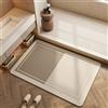 Lukery Tappetino Bagno Super Assorbente, Beige Tappeti da Bagno Antiscivolo, Tappeto Bagno in Diatomite Tappetino Bagno Asciugatura Rapida Tappetino per Cucina (60x90cm,Marrone)